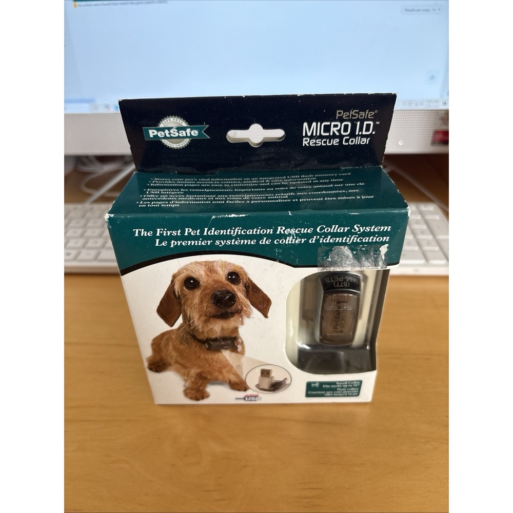 PetSafe MICRO I.D. Rescue Collar Small Dog Cat‎ Identification System ~ NEW
